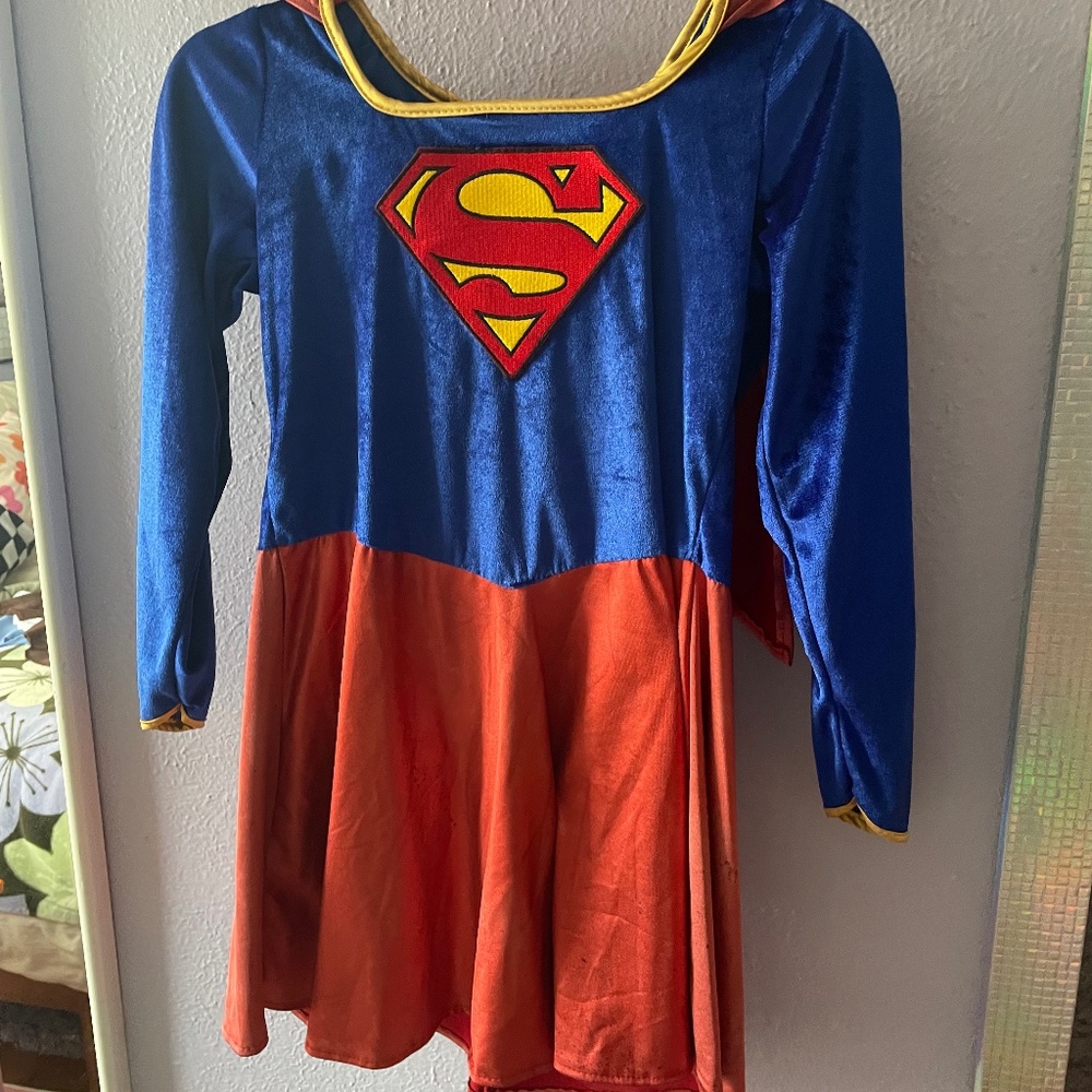 Vintage Supergirl Costume, Girls Size L